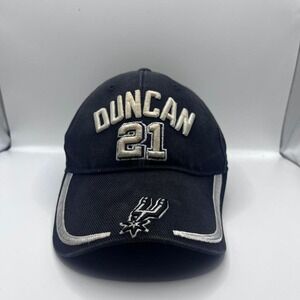NBA Elevation‎ Tim Duncan San Antonio Spurs Adjustable Black Hat Cap